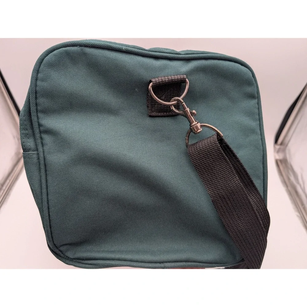 Team Kool Green Racing Duffel Bag Teal Embroidered Logo Travel Gym Bag